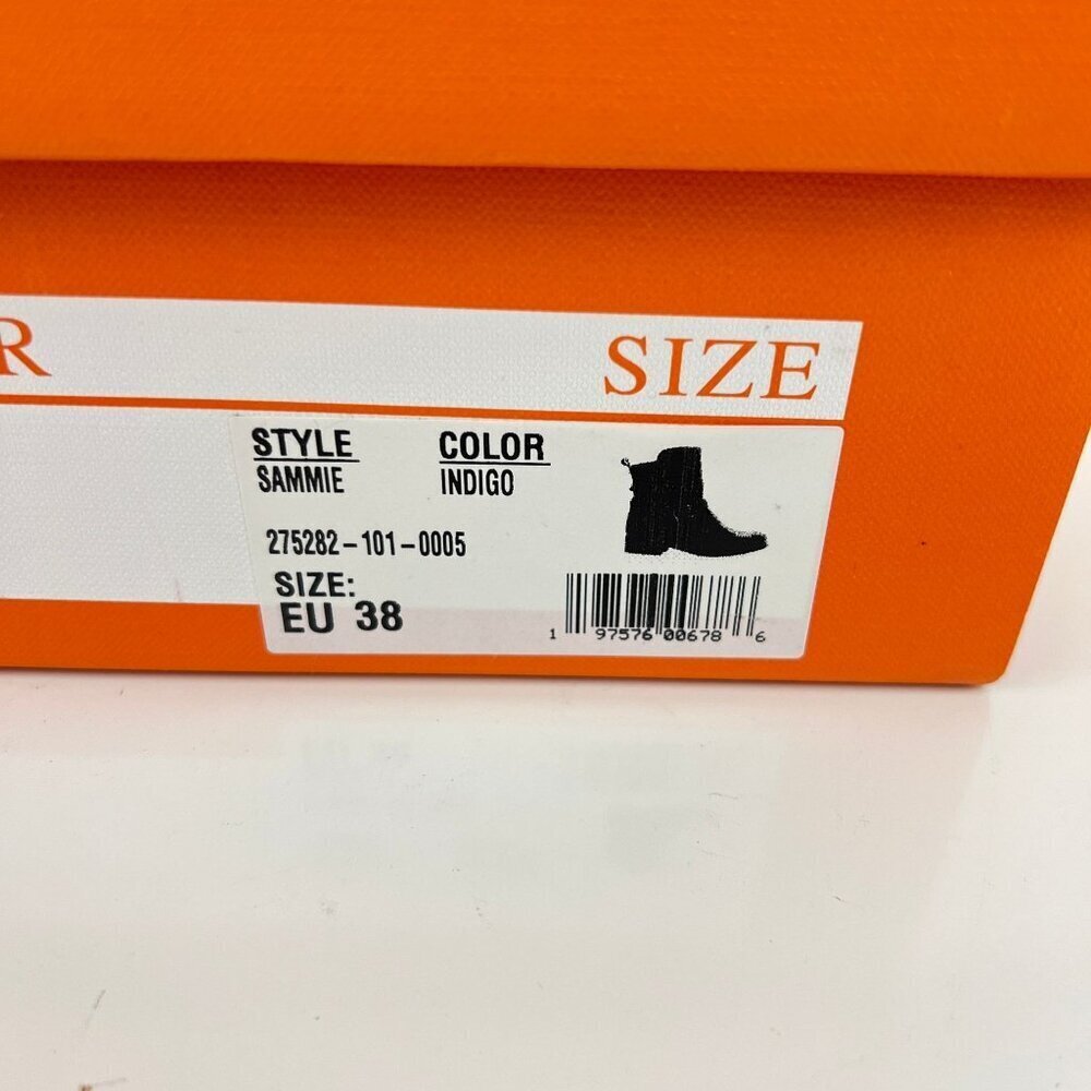 Miz Mooz Sammie Indigo Blue Buckle Ankle Boots Size 38 7.5-8 M - Picture 7 of 11